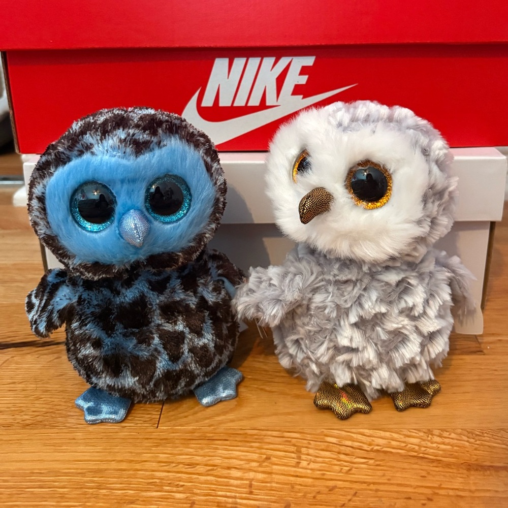 TY Beanie Boo Yago and Owlette (Owls) Bundle